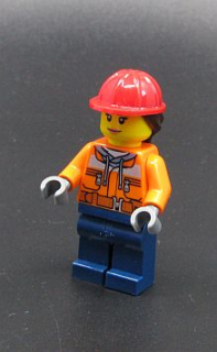 Lego figurka - stavební dělnice