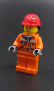 Lego figurka dělnice