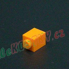 Lego kostička 1x1 oranžová 