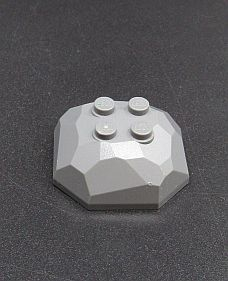 Lego kámen skály horní díl - tmavě šedá - dark bluish gray