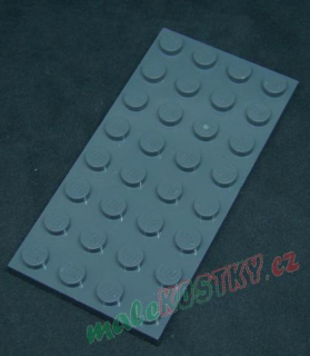 Lego destička 4x8 tmavě šedá - dark gray
