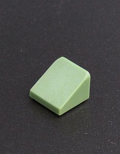Lego šikmá kostička 1x1 sand green
