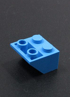 Lego šikmá kostka 45 2x2 tmavě azurová