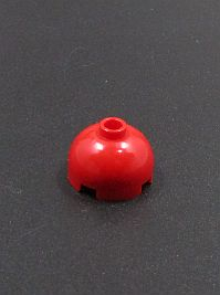 Lego polokoule 2x2 - červená