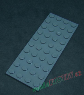 Lego destička 4x10 tmavě šedá - dark bluish gray