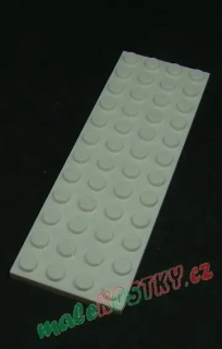 Lego destička 4x12 bílá