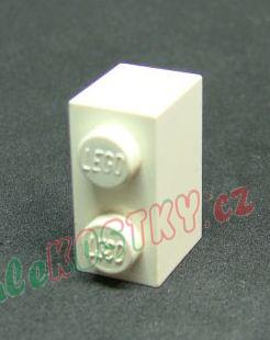 Lego kostička 1x2 bílá