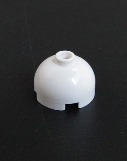 Lego polokoule 2x2 - bílá