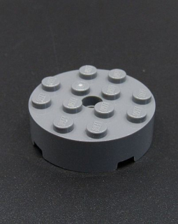 Lego kostička kulatá 4x4 - tmavě šedá - dark bluish gray