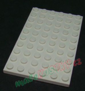 Lego destička 6x10 bílá