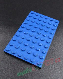 Lego destička 6x10 modrá