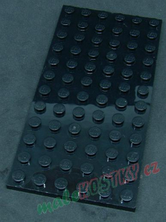 Lego destička 6x12 černá 