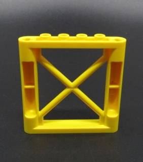 Lego podpěra 1x6x5 - žlutá