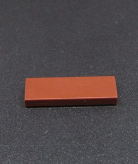 Lego destička hladká 1x3 - hnědá - reddish brown