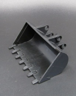 Lego lžíce bagru Technic se zuby 8x10 - černá