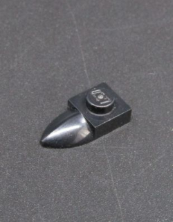 Lego destička speciální se zubem 1x1 - černá