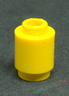 Lego válec otevřený 1x1 žlutý