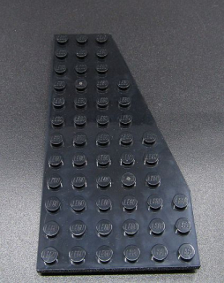 Lego destička klín 12x6 pravá černá