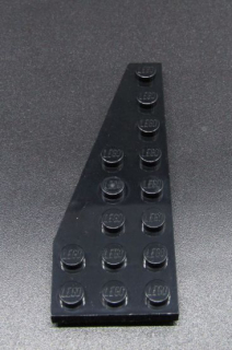 Lego destička klín 8x3 levá černá
