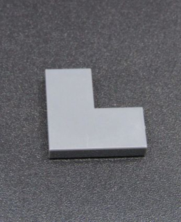 Lego destička hladká "L" - tmavě šedá - dark bluish gray