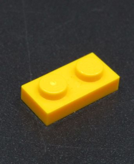 Lego destička 1x2 světle jasně oranžová