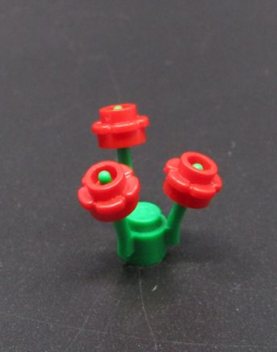 Lego kytka - červené květy