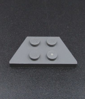 Lego destička klín 2x4 - tmavě šedá - dark bluish gray
