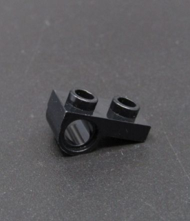 Lego destička speciální s otvorem 1x2 - černý