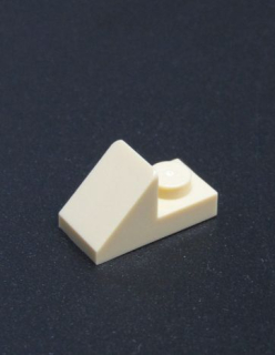 Lego destička speciální 1x2 - béžová