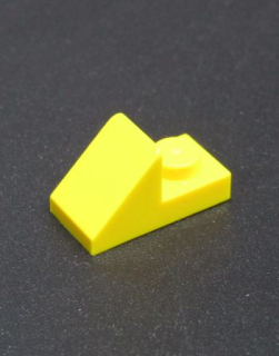Lego destička speciální 1x2 - žlutá