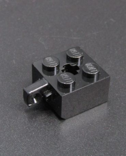 Lego kostička speciální 2x2 s pantem - černá