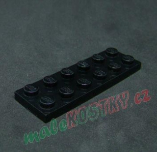 Lego destička 2x6 černá