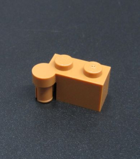 Lego kostička speciální 1x2 - medium nougat