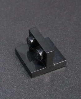 Lego destička speciální 2 x 2 - 1 x 2 - černá