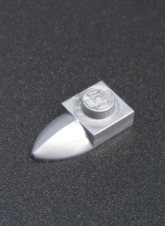 Lego destička speciální se zubem 1x1 - flat silver