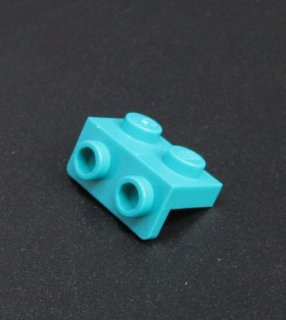 Lego destička 1 x 2 - 1 x 2 tmavě tyrkysová