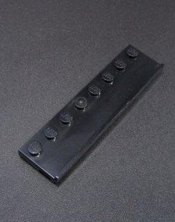 Lego destička speciální s drážkou 2x8 - černá