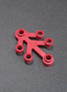 Lego listy 4x3 - tmavě červené