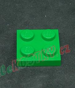Lego destička 2x2 zelená