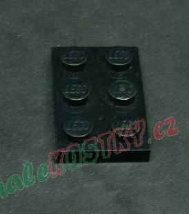 Lego destička 2x3 černá