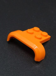 Lego blatník oblouk 4 x 3 x 1 - oranžový