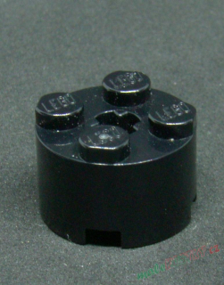 Lego kostička kulatá 2x2 černá