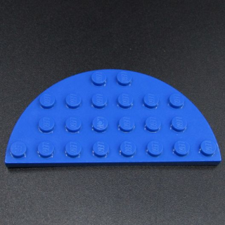 Lego destička zaoblená 4x8 - modrá
