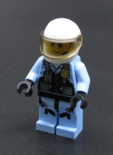 Lego city figurka pilot